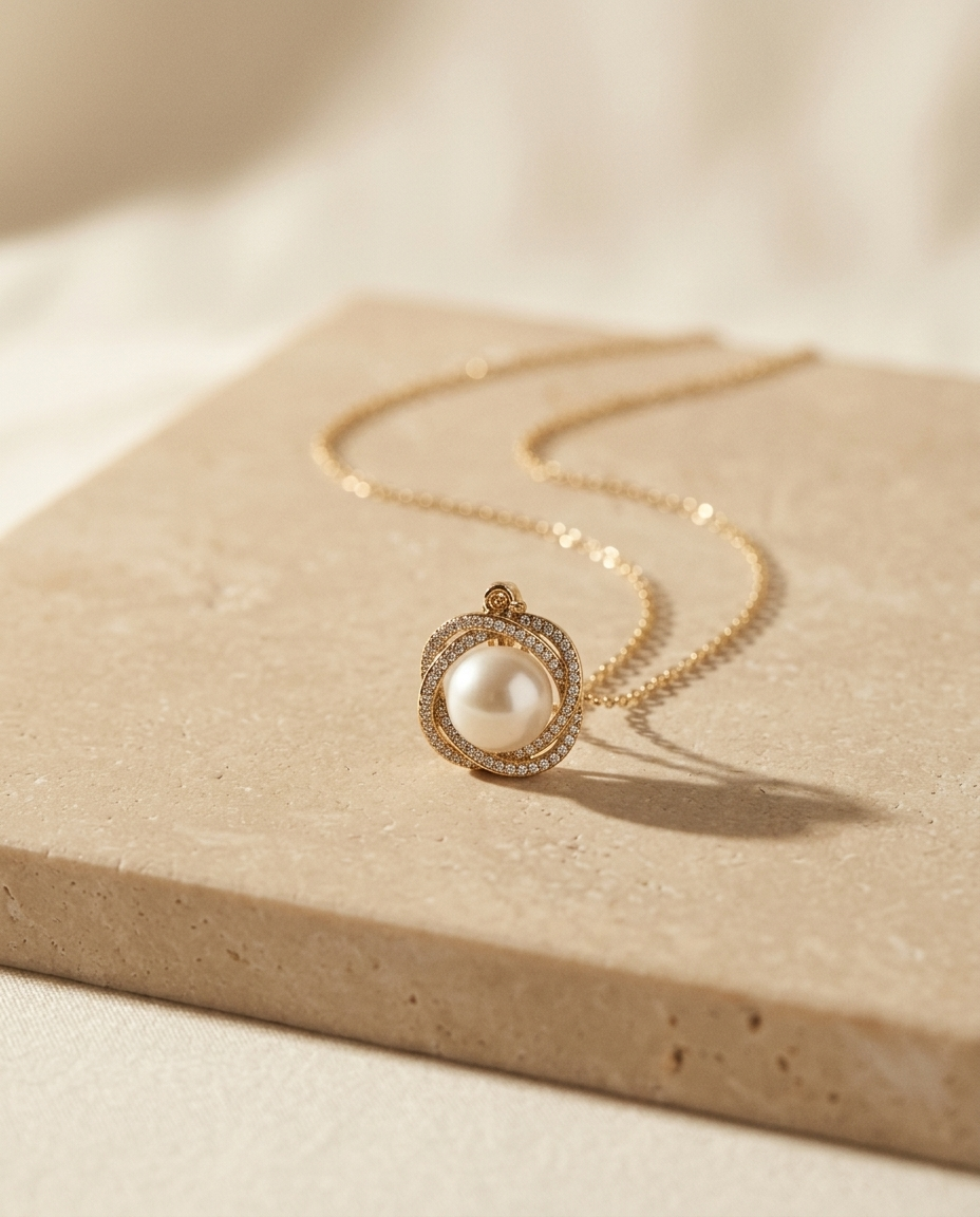 ALTUNA Promise Pearl Necklace — alternate editorial view
