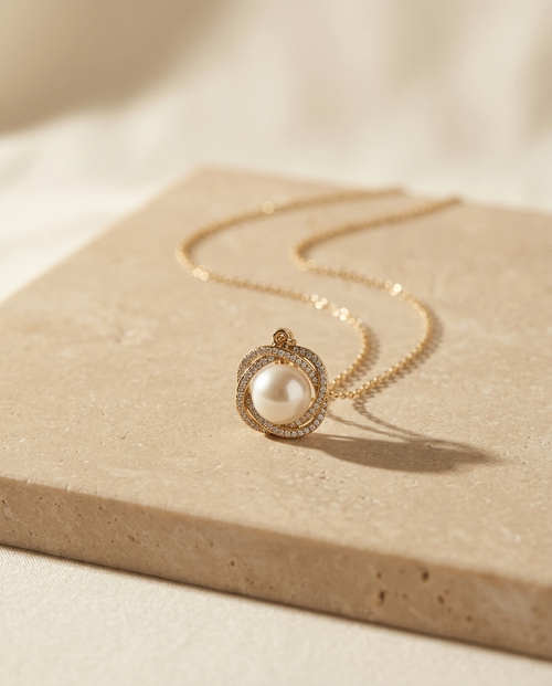 ALTUNA Promise Pearl Necklace — alternate editorial view