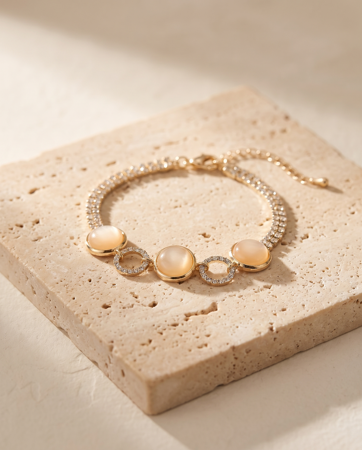 Élan Bracelet on travertine