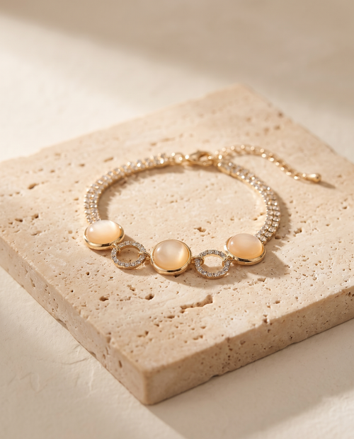 Élan Bracelet on travertine